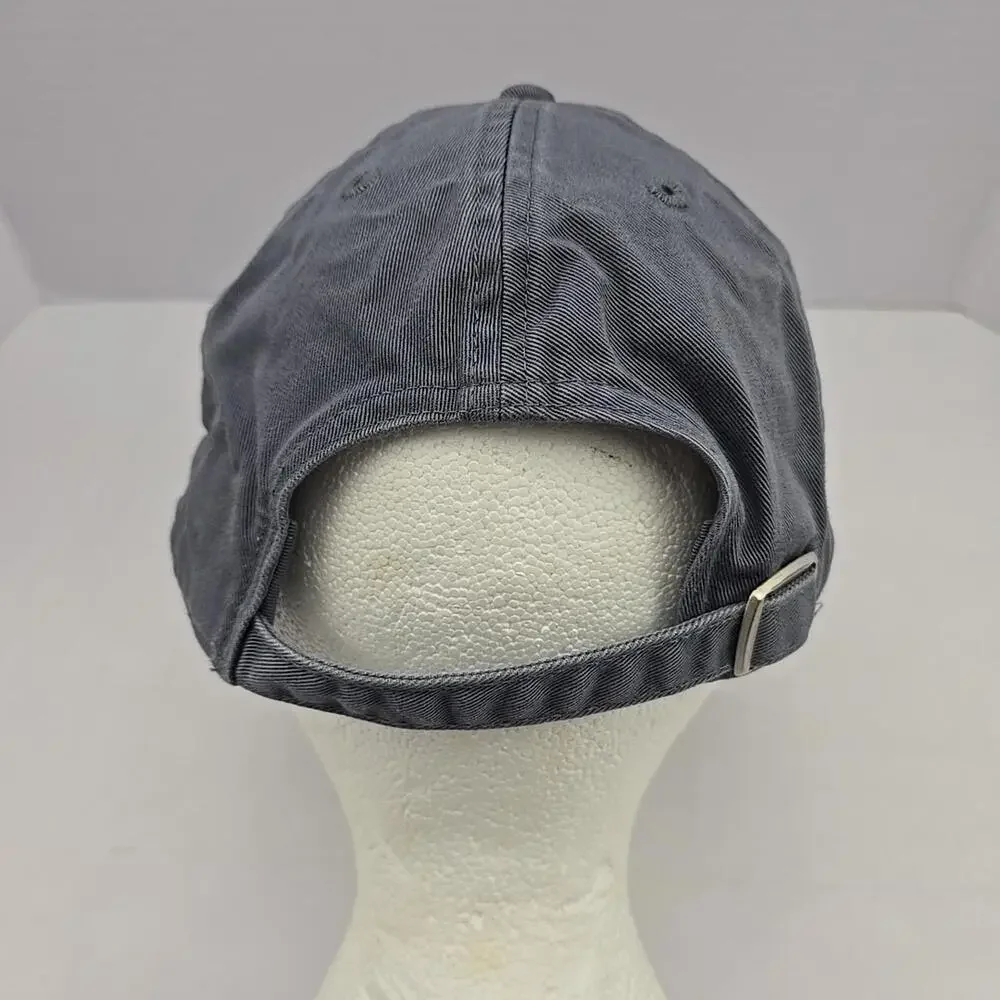 Adidas Baseball Hat Cap Strap Back Gray 100% Cotton